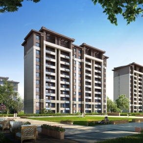 现代高层住宅3D模型下载